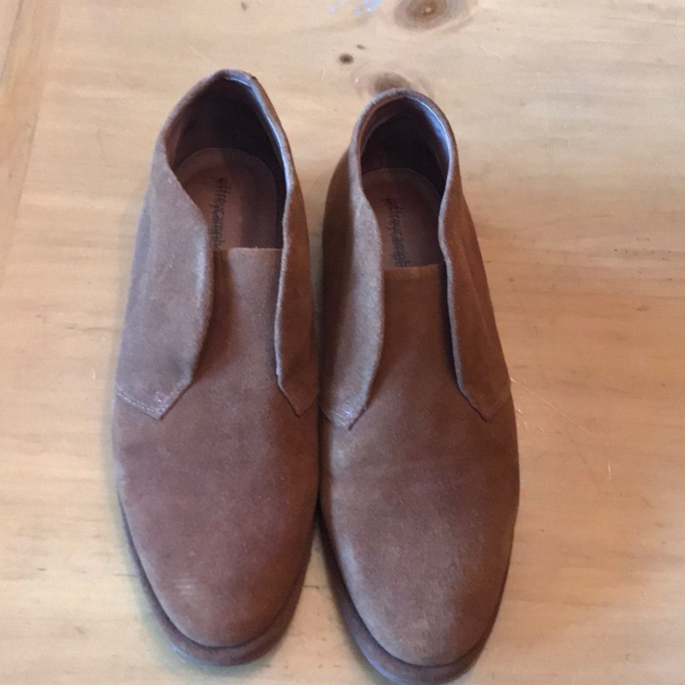 Jeffrey Campbell brown suede booties